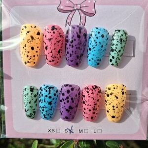 Speckled Pastel Press-On Nails — Robin Eggs